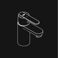 GROHE Wastafelkraan Get S-size Met Hendel En Afvoerplug Chroom -Badkamer Verkoop 123 11187