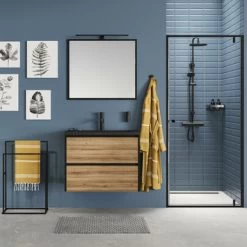 Tiger Reverse Meubelset 80 Cm Met 2 Lades Chalet Eik / Mat Zwart Inclusief Quadro Wastafel Mat Zwart 17 Tiger Reverse Meubelset 80 Cm Met 2 Lades Chalet Eik / Mat Zwart Inclusief Quadro Wastafel Mat Zwart -Badkamer Verkoop 123 1121