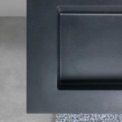 Tiger Reverse Meubelset 2x60 Cm Met 4 Lades Chalet Eik / Mat Zwart Inclusief 2 Quadro Wastafels Mat Zwart -Badkamer Verkoop 123 1128