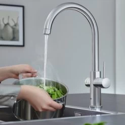 Grohe Red Compact Keukenkraan Met C-uitloop En 4 Liter Kokend Water Boiler Chroom -Badkamer Verkoop 123 11298