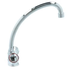 Handson Keukenkraan Thomas 2-knops Chroom Met Uitloop 235mm -Badkamer Verkoop 123 11346