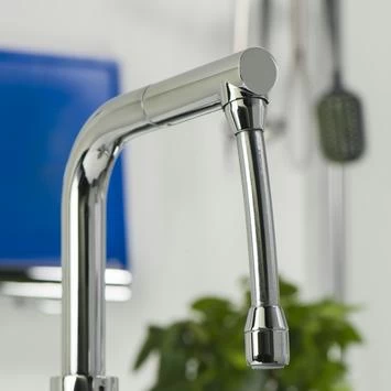 Tiger Splash Kraanslang Silverflex Supreme Met Waterbesparende Keukendouche En Kogelgewricht M22/M24 4 Tiger Splash Kraanslang Silverflex Supreme Met Waterbesparende Keukendouche En Kogelgewricht M22/M24 - Afbeelding 2