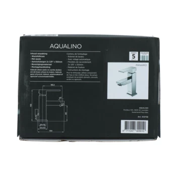 Aqualino Wastafelkraan Panaro Met Hendel En Waste Chroom 16 Aqualino Wastafelkraan Panaro Met Hendel En Waste Chroom - Afbeelding 14