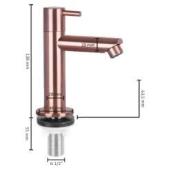 Differnz Fonteinkraan Recht Koper -Badkamer Verkoop 123 11489