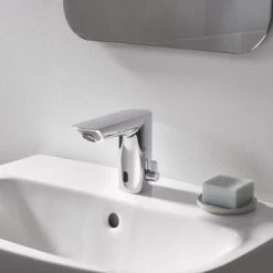 GROHE Wastafelkraan Bau Cosmopolitan Met Infrarood Sensor Chroom 13cm 8 GROHE Wastafelkraan Bau Cosmopolitan Met Infrarood Sensor Chroom 13cm -Badkamer Verkoop 123 11519