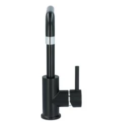 Absolut Wastafelkraan Haiti Met Hendel En Pop-up Afvoerplug Zwart -Badkamer Verkoop 123 11551