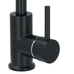 Absolut Wastafelkraan Haiti Met Hendel En Pop-up Afvoerplug Zwart -Badkamer Verkoop 123 11553