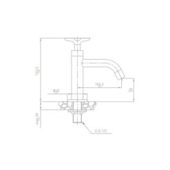 Van Marcke Fonteinkraan Sign Met Draaiknop Chroom -Badkamer Verkoop 123 11598