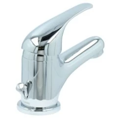 OK Wastafelkraan Met Hendel En Waste Chroom -Badkamer Verkoop 123 11621