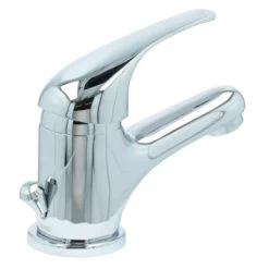 OK Wastafelkraan Met Hendel En Waste Chroom -Badkamer Verkoop 123 11625