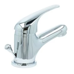 OK Wastafelkraan Met Hendel En Waste Chroom -Badkamer Verkoop 123 11626