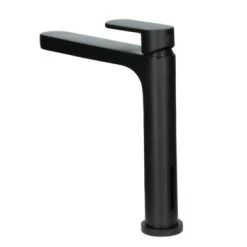 Absolut Wastafelkraan Iode Medium Met Hendel En Waste Zwart -Badkamer Verkoop 123 11680