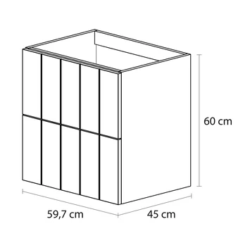 Tiger Maryport Badkamermeubelset 60 Cm Mat Zwart Met Matzwarte Polybeton Wastafel En Matzwarte Grepen 12 Tiger Maryport Badkamermeubelset 60 Cm Mat Zwart Met Matzwarte Polybeton Wastafel En Matzwarte Grepen - Afbeelding 10