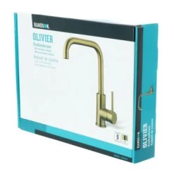 Handson Keukenkraan Olivier Met Hendel Messing 26 Handson Keukenkraan Olivier Met Hendel Messing -Badkamer Verkoop 123 11744