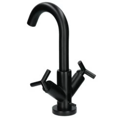 Absolut Wastafelkraan Post 2-knops Zwart -Badkamer Verkoop 123 11750