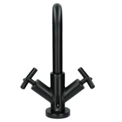 Absolut Wastafelkraan Post 2-knops Zwart -Badkamer Verkoop 123 11751