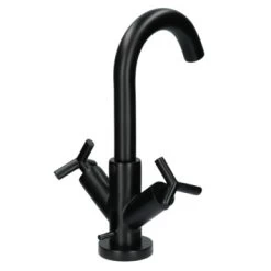 Absolut Wastafelkraan Post 2-knops Zwart -Badkamer Verkoop 123 11752