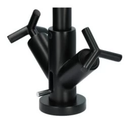 Absolut Wastafelkraan Post 2-knops Zwart -Badkamer Verkoop 123 11757