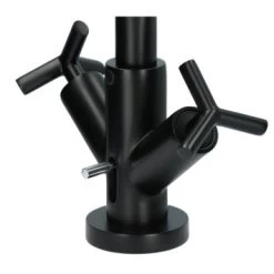 Absolut Wastafelkraan Post 2-knops Zwart -Badkamer Verkoop 123 11758