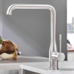 GROHE Keukenkraan Essence L-size Met Hendel Supersteel 9 GROHE Keukenkraan Essence L-size Met Hendel Supersteel -Badkamer Verkoop 123 11769