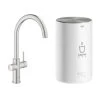 Grohe Red Compact Keukenkraan Met C-uitloop En 4 Liter Kokend Water Boiler Supersteel