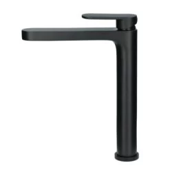 Absolut Wastafelkraan Iode Hoge Uitloop Met Hendel En Waste Zwart -Badkamer Verkoop 123 11851