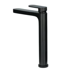 Absolut Wastafelkraan Iode Hoge Uitloop Met Hendel En Waste Zwart -Badkamer Verkoop 123 11852