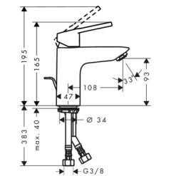 Hansgrohe Wastafelkraan Logis Loop 100 Met Hendel En Waste Chroom 9 Hansgrohe Wastafelkraan Logis Loop 100 Met Hendel En Waste Chroom -Badkamer Verkoop 123 11879