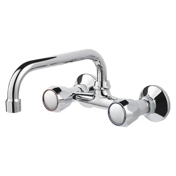 Handson Keukenkraan Thomas 2-knops Bovenuitloop Chroom 15 Cm 3 Handson Keukenkraan Thomas 2-knops Bovenuitloop Chroom 15 Cm