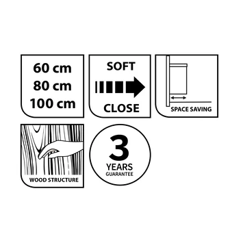 Tiger Badmeubelset Pocket 80 Cm Met 2 Lades Naturel Eik Incl. Looppoten 7 Tiger Badmeubelset Pocket 80 Cm Met 2 Lades Naturel Eik Incl. Looppoten - Afbeelding 5