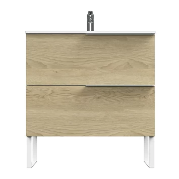 Tiger Badmeubelset Pocket 80 Cm Met 2 Lades Naturel Eik Incl. Looppoten 8 Tiger Badmeubelset Pocket 80 Cm Met 2 Lades Naturel Eik Incl. Looppoten - Afbeelding 6