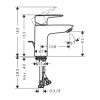 Hansgrohe Mysport L Wastafelkraan Eengreeps Met Waste -Badkamer Verkoop 123 11928