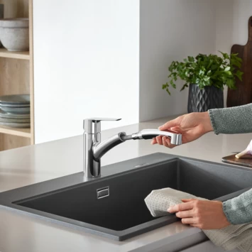 Grohe Quickfix Keukenkraan Start Uittrekbare Dual Spray 9 Grohe Quickfix Keukenkraan Start Uittrekbare Dual Spray - Afbeelding 7