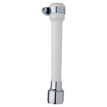 Sanivesk Kraanslang Universeel + Slangklem Wit 3 Sanivesk Kraanslang Universeel + Slangklem Wit