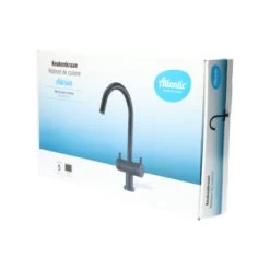 Atlantic Keukenkraan Adrian 2-knops Zwart -Badkamer Verkoop 123 12064