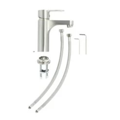 Atlantic Wastafelkraan Parker Met Hendel RVS -Badkamer Verkoop 123 12118