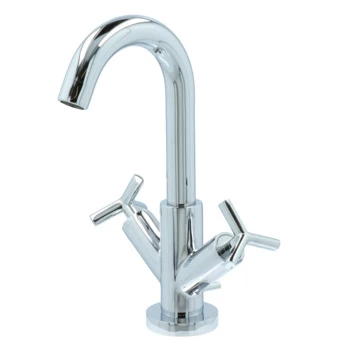 Absolut Wastafelkraan Post 2-knops Chroom 3 Absolut Wastafelkraan Post 2-knops Chroom