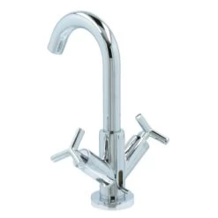 Absolut Wastafelkraan Post 2-knops Chroom 18 Absolut Wastafelkraan Post 2-knops Chroom -Badkamer Verkoop 123 12123