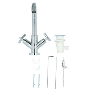 Absolut Wastafelkraan Post 2-knops Chroom 14 Absolut Wastafelkraan Post 2-knops Chroom - Afbeelding 12