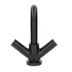 Aqualino Wastafelkraan Fortore 2-knops Met Waste Zwart 21 Aqualino Wastafelkraan Fortore 2-knops Met Waste Zwart -Badkamer Verkoop 123 12142