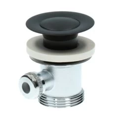 Aqualino Wastafelkraan Fortore 2-knops Met Waste Zwart 28 Aqualino Wastafelkraan Fortore 2-knops Met Waste Zwart -Badkamer Verkoop 123 12149