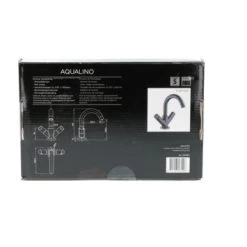 Aqualino Wastafelkraan Fortore 2-knops Met Waste Zwart 31 Aqualino Wastafelkraan Fortore 2-knops Met Waste Zwart -Badkamer Verkoop 123 12152