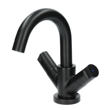 Aqualino Wastafelkraan Fortore 2-knops Met Waste Zwart 17 Aqualino Wastafelkraan Fortore 2-knops Met Waste Zwart - Afbeelding 15