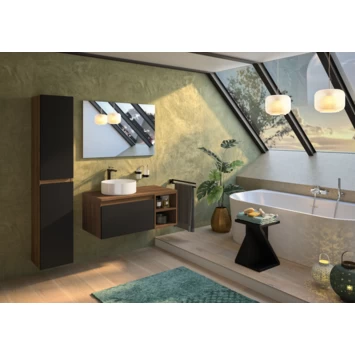 Atlantic By Allibert Badmeubelset Lia 90 Cm Hout En Zwart 5 Atlantic By Allibert Badmeubelset Lia 90 Cm Hout En Zwart - Afbeelding 3