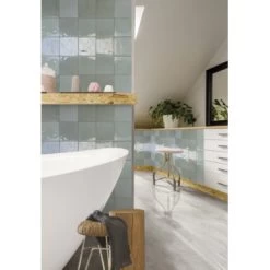 Wandtegel Sava Blauw 13x13 Cm 1m² -Badkamer Verkoop 123 12240