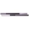 Wandtegelstrip Aluminium/Zwart 30x3 Cm -Badkamer Verkoop 123 12477