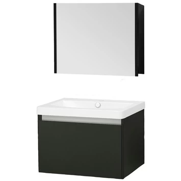 Stripe Badmeubelset Hoogglans Zwart 60 Cm 3 Stripe Badmeubelset Hoogglans Zwart 60 Cm