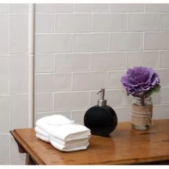 Wandtegel Isar Wit 7,5x15 Cm 0,5m² 10 Wandtegel Isar Wit 7,5x15 Cm 0,5m² -Badkamer Verkoop 123 12645
