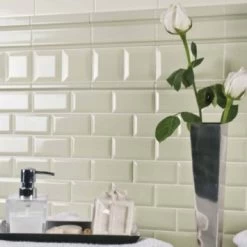 Wandtegel Metro Creme 10x20 Cm 0,96 M² -Badkamer Verkoop 123 12685