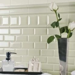 Wandtegel Metro Creme 10x20 Cm 0,96 M² -Badkamer Verkoop 123 12686